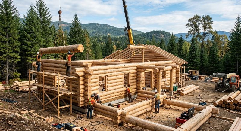 Wood House Construction Service